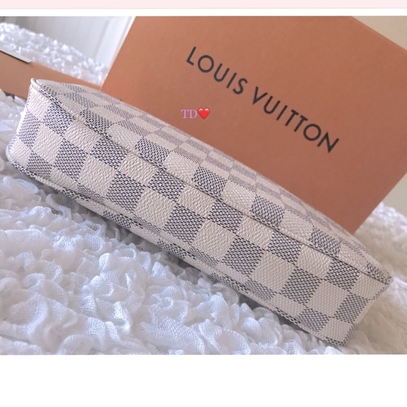 🎁LOuis Vuitton Pochette Accessoires Damier Azur NM - Picture 4 of 14